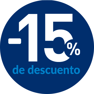 15% de descuento